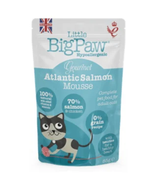 Little Big Paw Alimento Húmedo Para Gato Gourmet Atlantic Salmón 85 GR