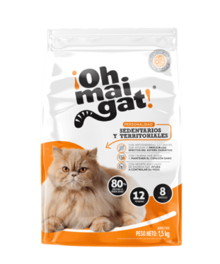 OH MY GAT SEDENTARIOS Y TERRITORIALES 8KG