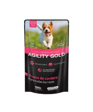 AGILITY GOLD TROZOS DE CORDERO X 100 GR