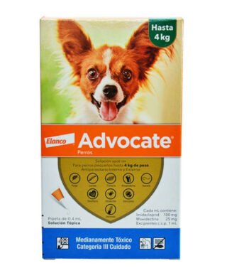 ADVOCATE PERRO HASTA 4 KG 0.4 ML
