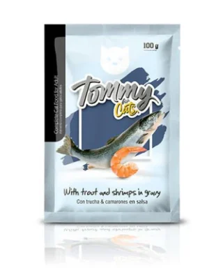 TOMMY FOR CATS TRUCHA Y CAMARON X 100 Gr
