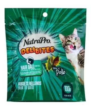 Nutrapro Snacks Nuggets hairball Pollo X 100 GR