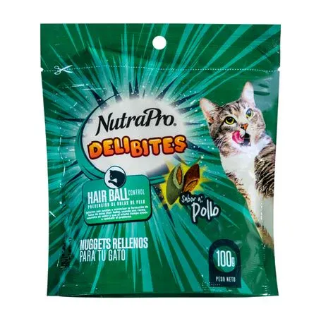 Nutrapro Snacks Nuggets hairball Pollo X 100 GR