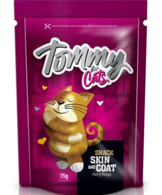 Snack Para Gato Tommy For Cats Skin And Coat 75 Gr