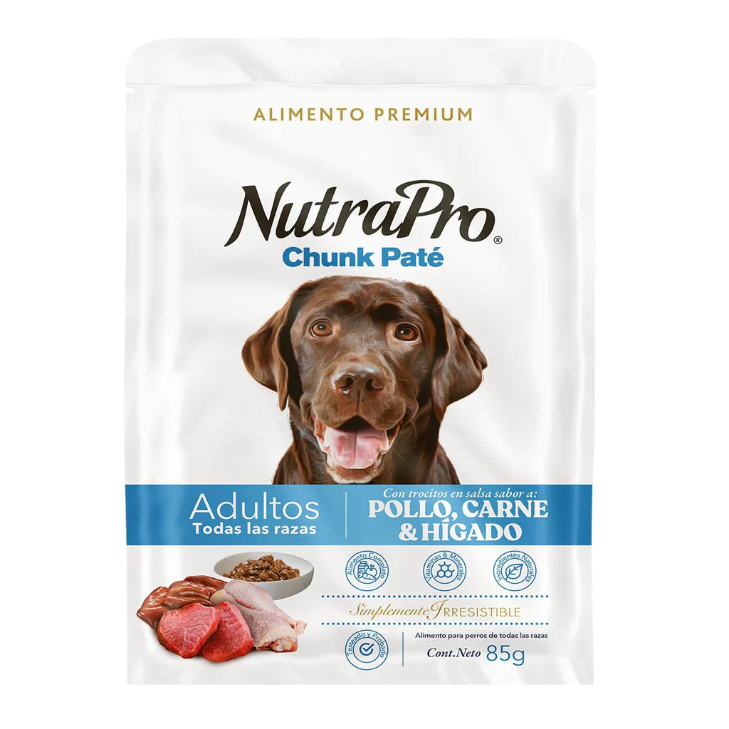 NUTRAPRO POUCH ADULTO POLLO E HIGADO X 85 G